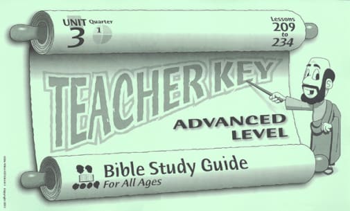Advanced Teacher Key for Lessons 209-234