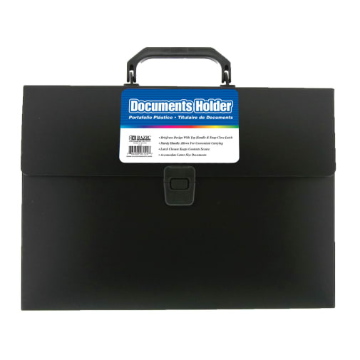 Documents Holder - Black with Handle
