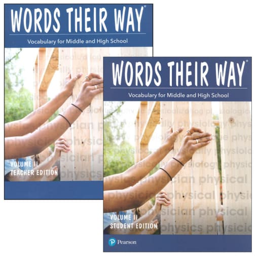 Words Their Way Vocabulary Middle and High School Set Volume 2