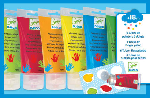 Finger Paint Tubes - Classic (Pack of 6)