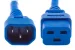 AC power cord, C14 to C19, 14 AWG, 6ft, Blue