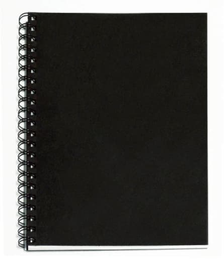 uCreate Create Your Own Sketch Diary Black Cover (11" x 8.5")