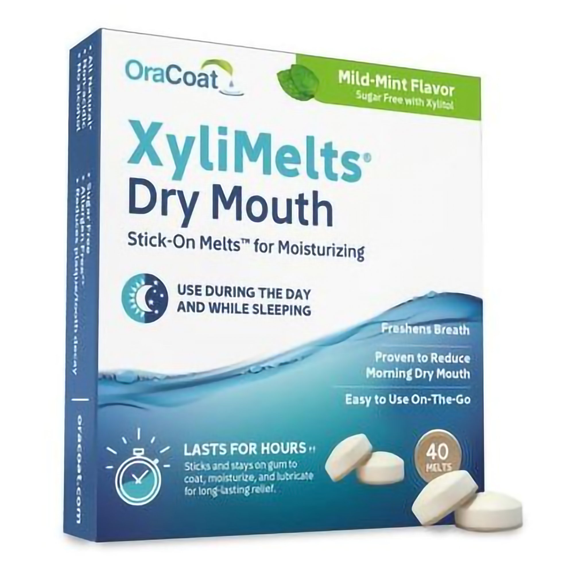 OraCoat XyliMelts Dry Mouth Stick-On Melts Slightly Sweet MK 1231549