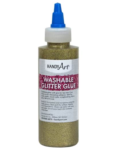 Handy Art Washable Gold Glitter Glue (4 oz.)