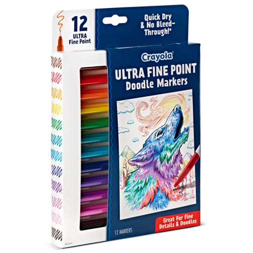 Crayola Ultra Fine Point Doodle Markers (12 count)