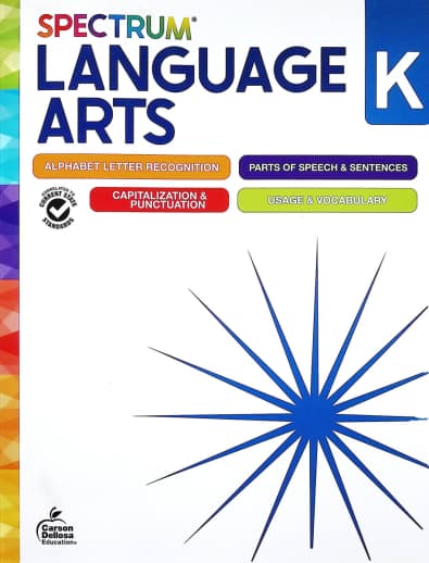 Spectrum Language Arts Workbook Grade K (2024 Edition)
