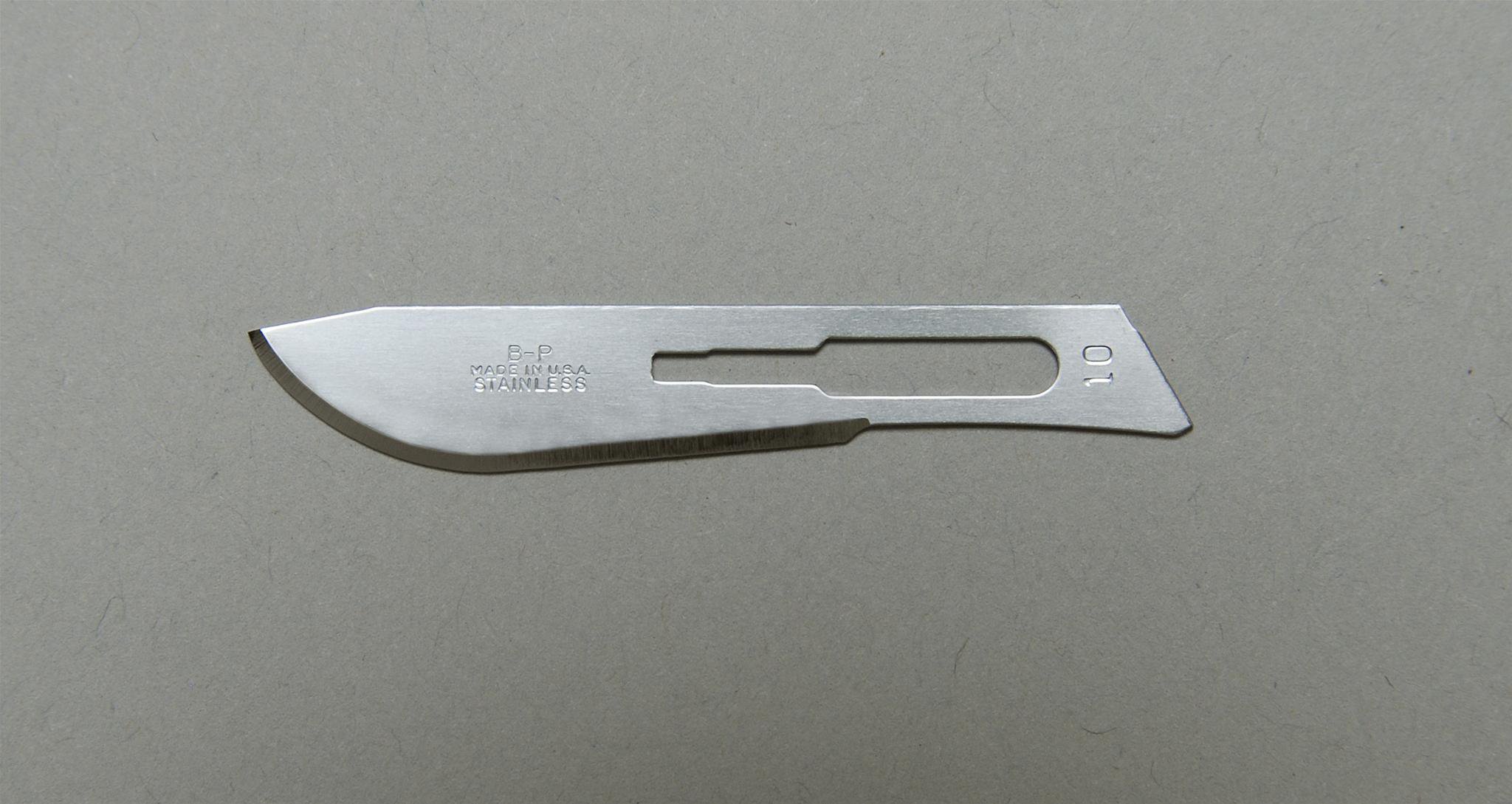 Bard-Parker Stainless Steel Surgical Blade Size 10 MK 199996