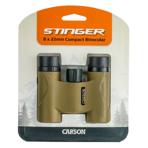 Carson Optical Stinger 8x22mm Portable Lightweight Compact Binoculars