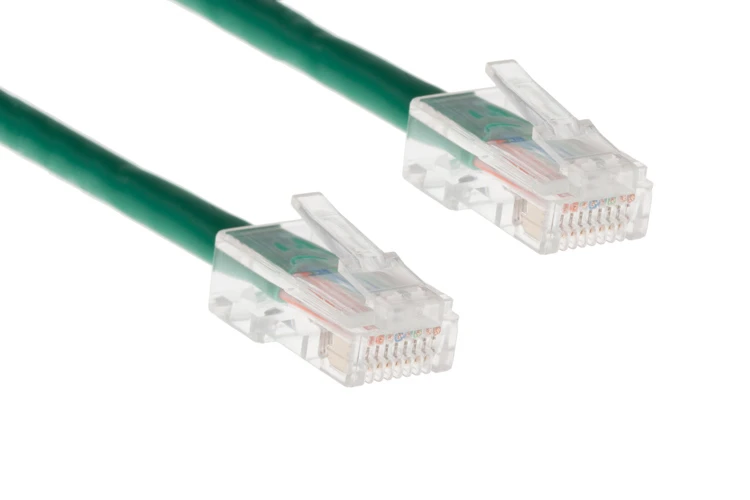 Cat5e Ethernet Patch Cable, Non-Booted, UTP, 2 ft, Green