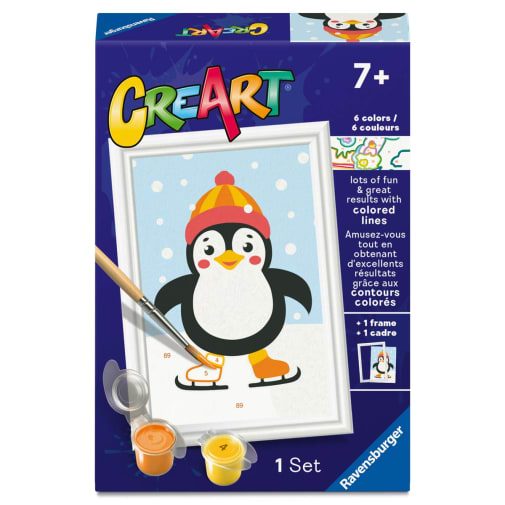 CreArt Paint by Number: Penguin in Snow (3x5)