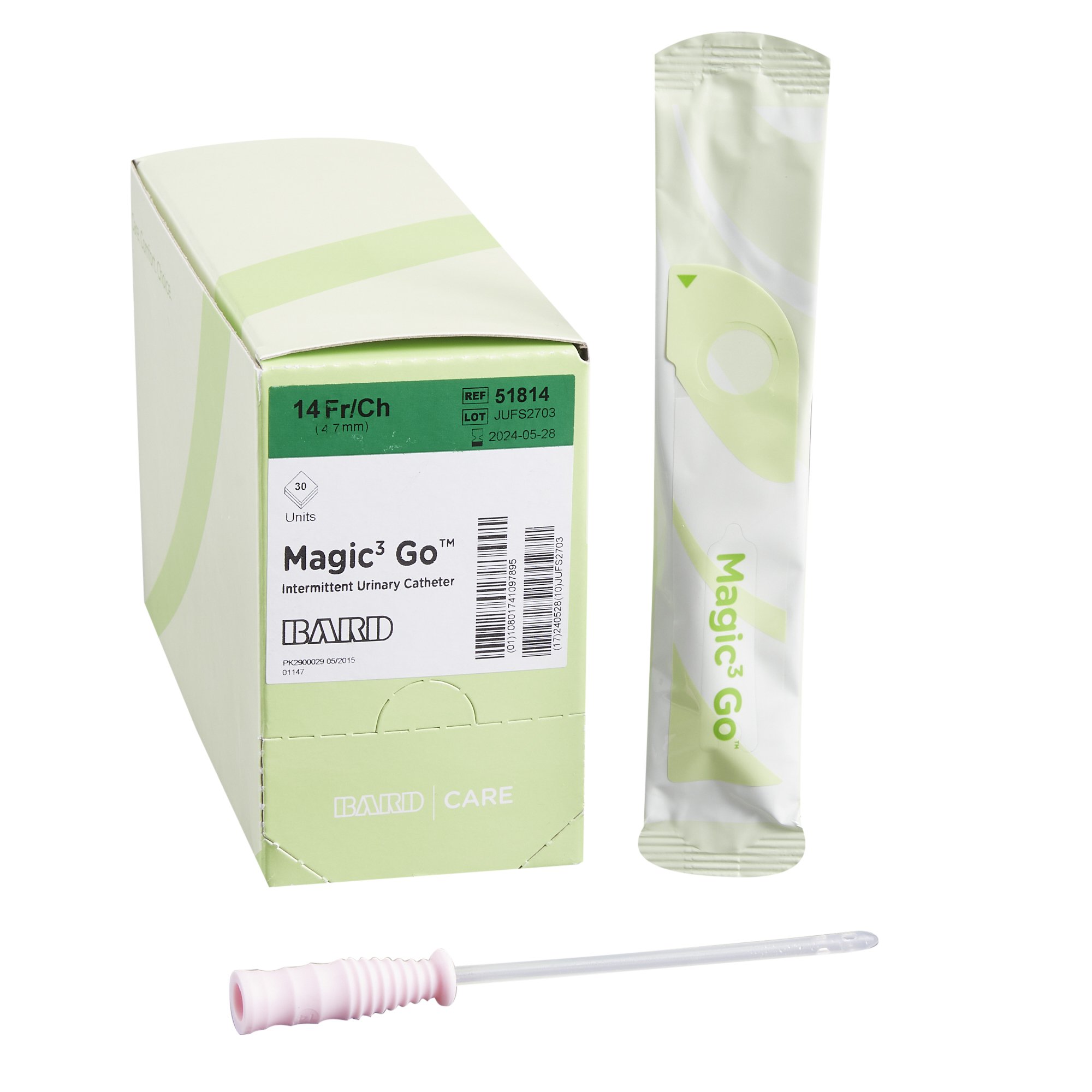 Magic3 Urethral Catheter, 14 Fr., Female, Straight Tip MK 1017380