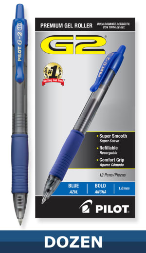 G2 1.0 Bold Pen - Blue (box of 12)