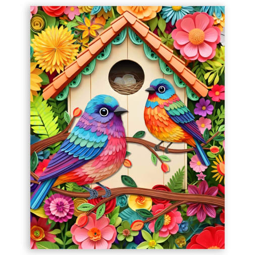 Blooming Birds Puzzle (1000 pieces)