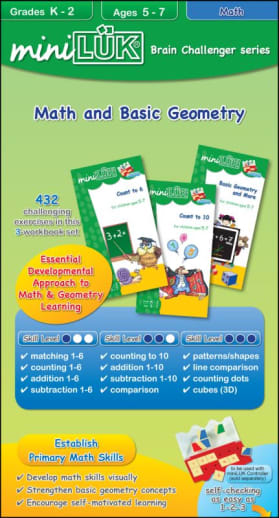 miniLUK Brain Olympics - Math and Basic Geometry (3-Workbook Set)