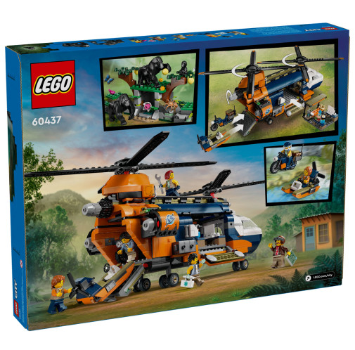 LEGO City Exploration Jungle Explorer Helicopter at Base
