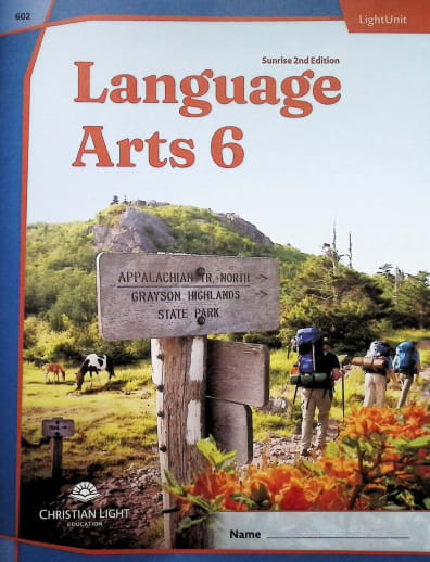 Language Arts LightUnit 602 Sunrise 2nd Edition