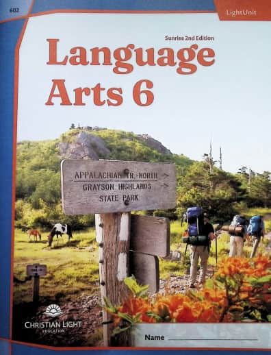 Language Arts LightUnit 602 Sunrise 2nd Edition