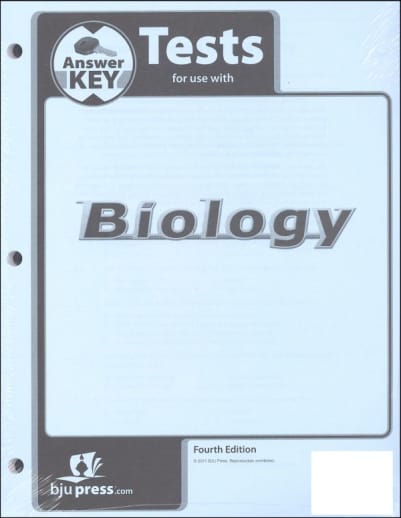 BJU Press Biology Tests Answer Key 4th Edition
