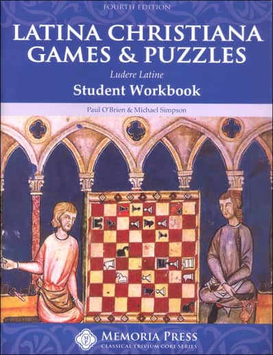 Memoria Press Latina Christiana: Games & Puzzles Student Workbook (4th Edition)