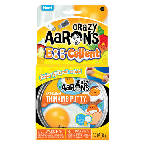 Crazy Aaron's Egg-Cellent Thinking Putty 4” Tin