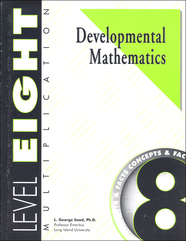 Developmental Mathematics Student Workbook, Level 8. Multiplication: Concepts and Facts