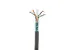 Cat6 Bulk Ethernet Cable, Shielded, Solid, CMR, Spool, 1000 ft, 550 Mhz, Gray