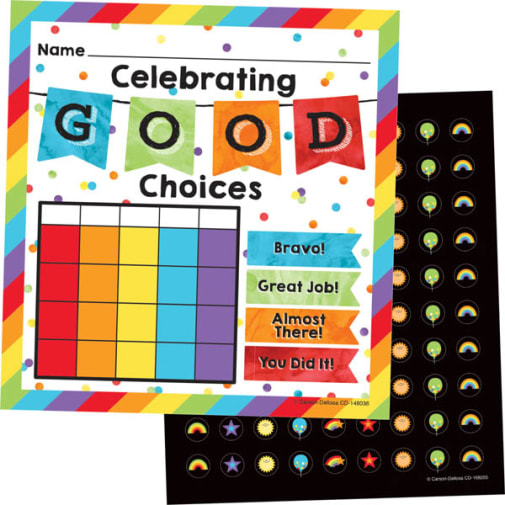 Mini Incentive Charts with Stickers - Celebrate Learning