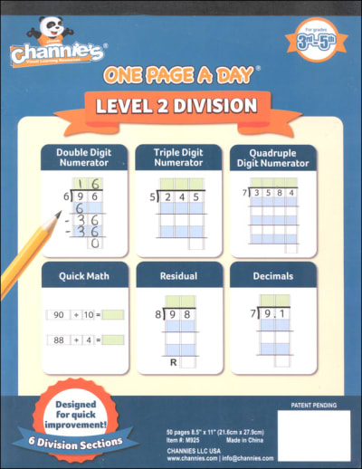 One Page a Day Level 2 Division