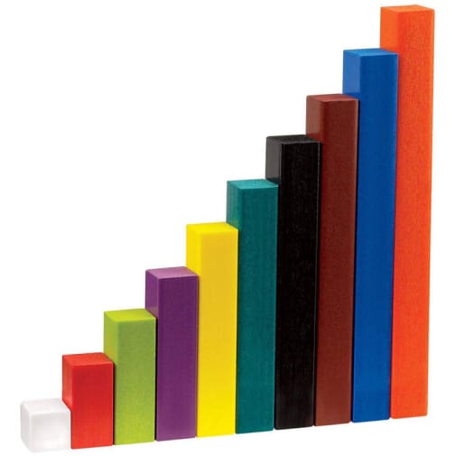 Foam Cuisenaire Rods Introductory Set (74 pieces)