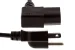 AC Power Cord, 5-15P to C13 Right Angle, 18 AWG, 3ft