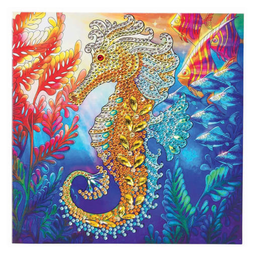 Crystal Art Card Kit - Seahorse