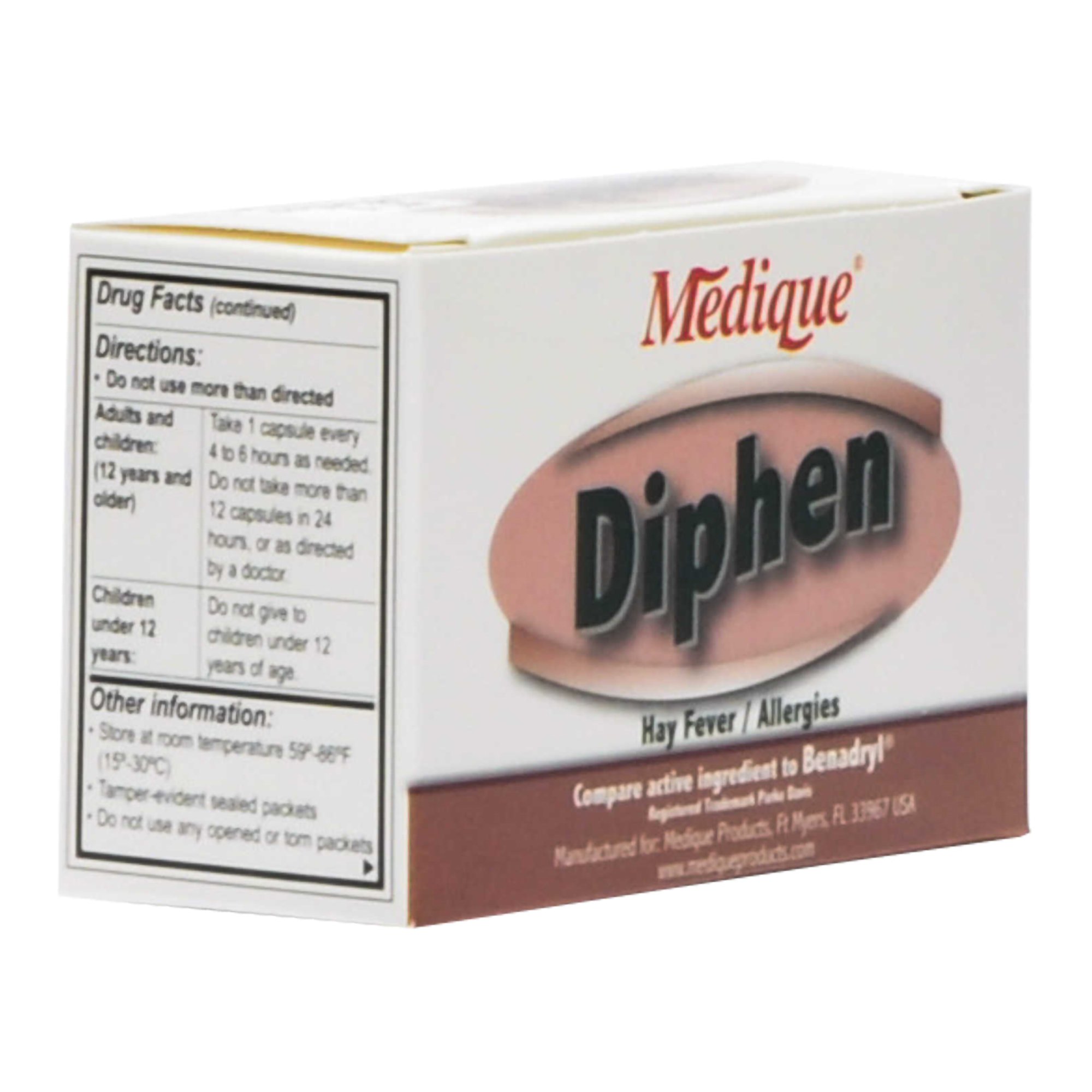 Diphen Diphenhydramine Allergy Relief MK 498724
