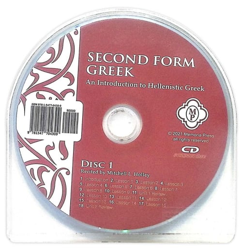 Memoria Press Second Form Greek Pronunciation CDs