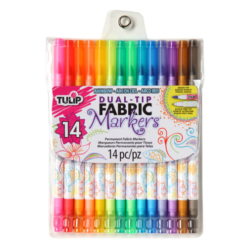 Dual-Tip Fabric Markers (set of 14)