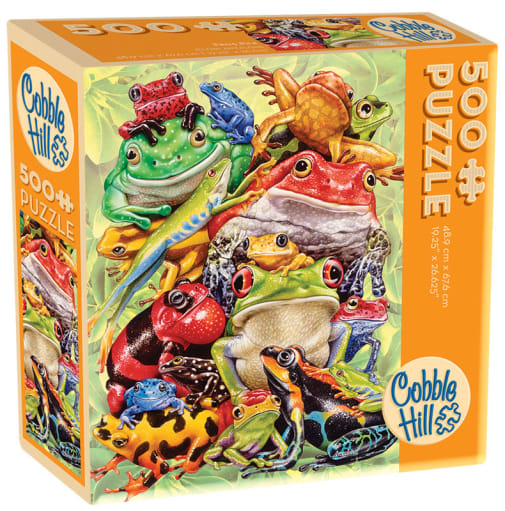 Cobble Hill Frog Pile Jigsaw Puzzle (500 piece)