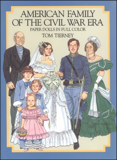 American Family of the Civil War Era Paper Dolls
