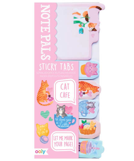 Note Pals Sticky Tabs - Cat Cafe