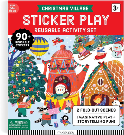 Christmas Village Sticker Play Reusable Activity Kit