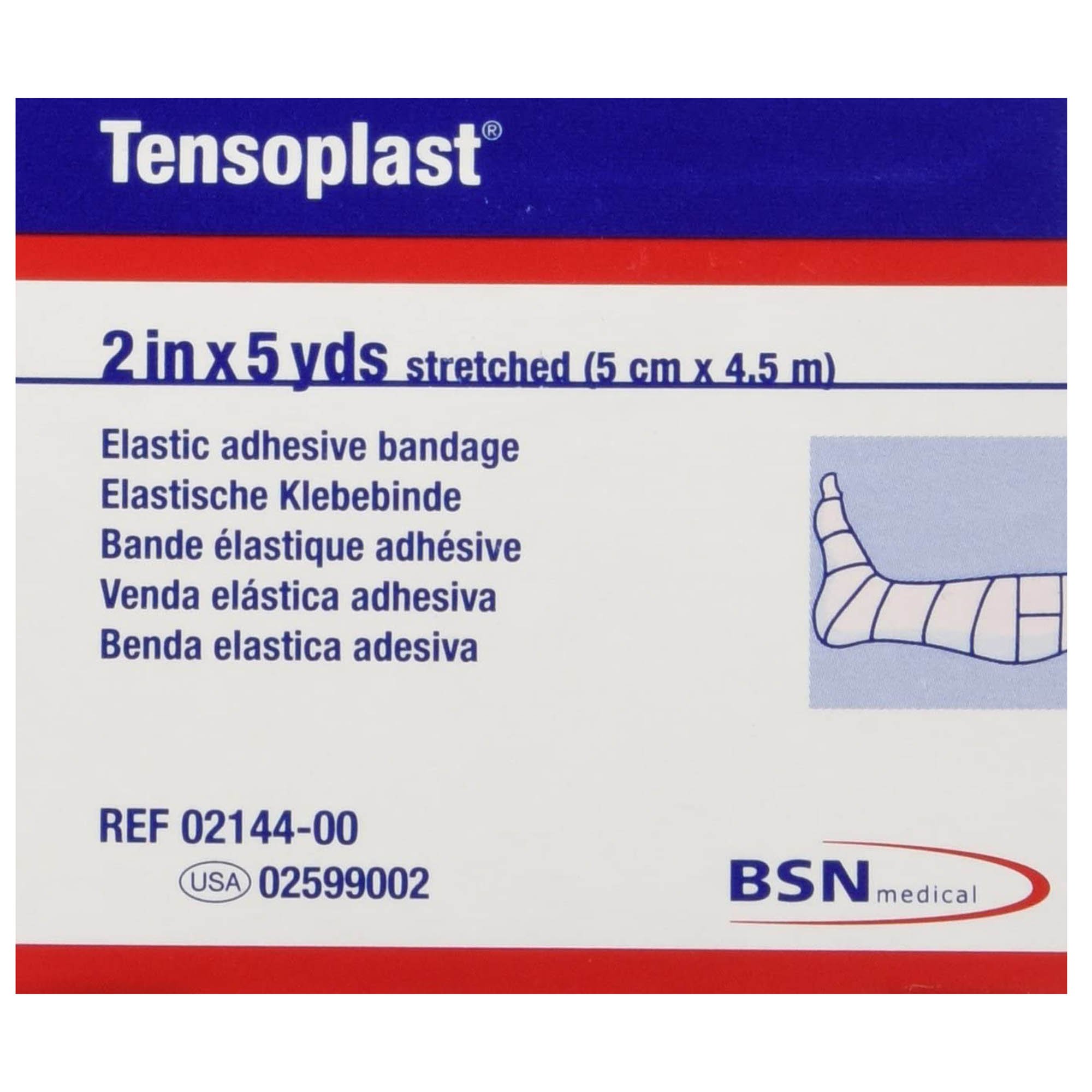 Tensoplast No Closure Elastic Adhesive Bandage, 2 Inch x 5 Yard MK 280228