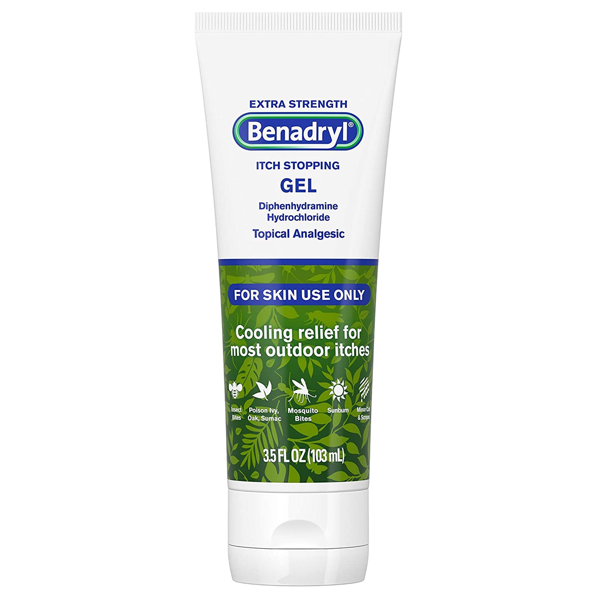 Benadryl Itch Stopping Diphenhydramine Topical Analgesic Gel Extra Strength MK 874402