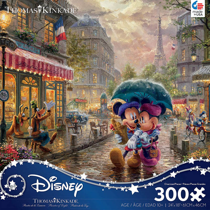 Mickey and Minnie in Paris Puzzle (Thomas Kinkade Disney