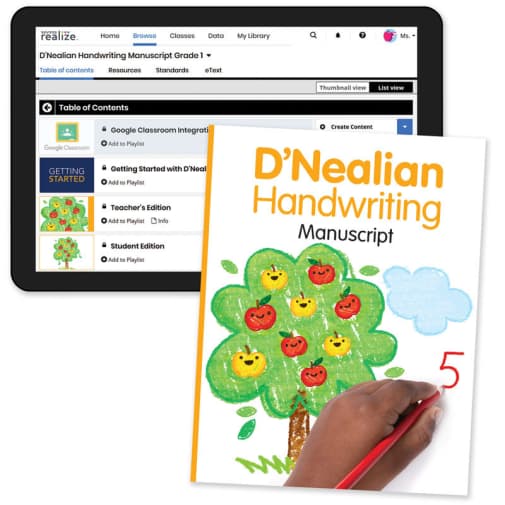 D'Nealian Handwriting 2022 Homeschool Bundle Grade 1
