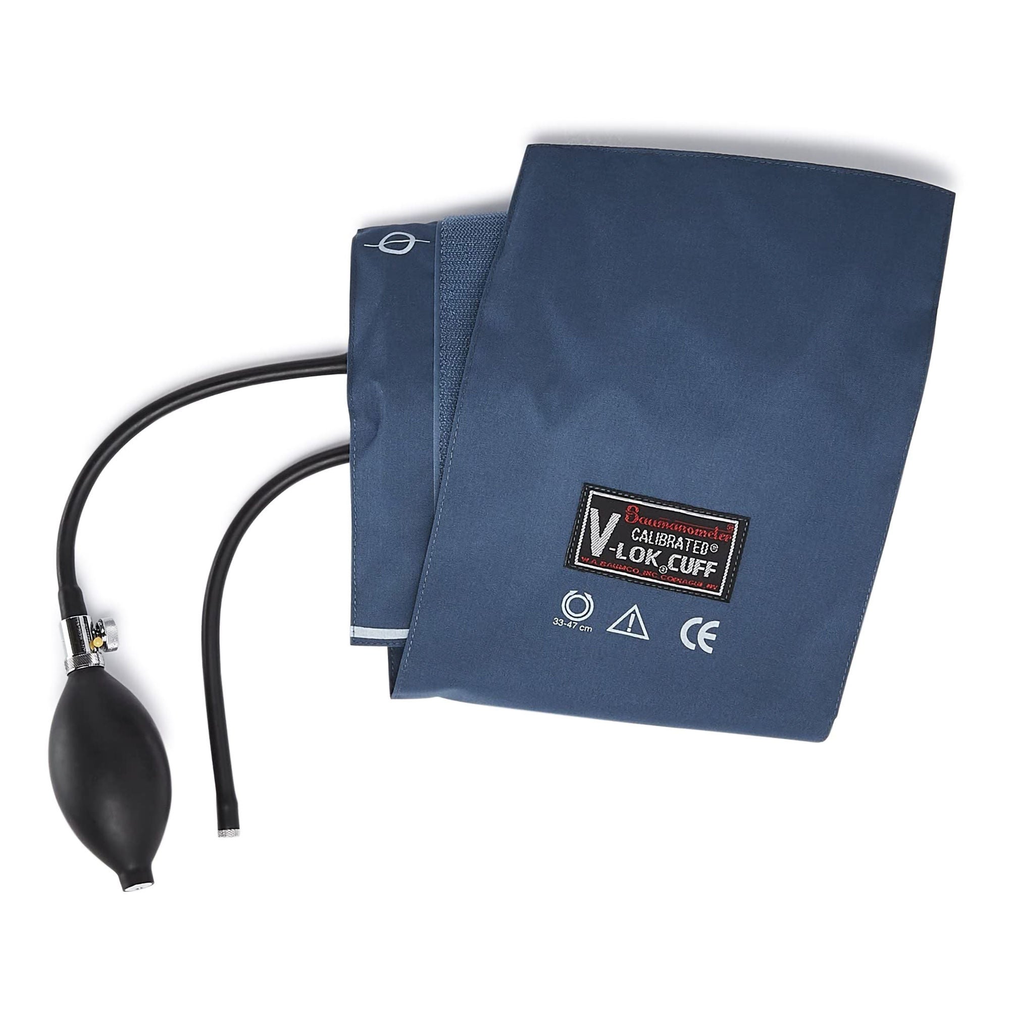 W.A. Baum Calibrated V-Lok Blood Pressure Cuff and Bulb, 25  35 cm MK 29027