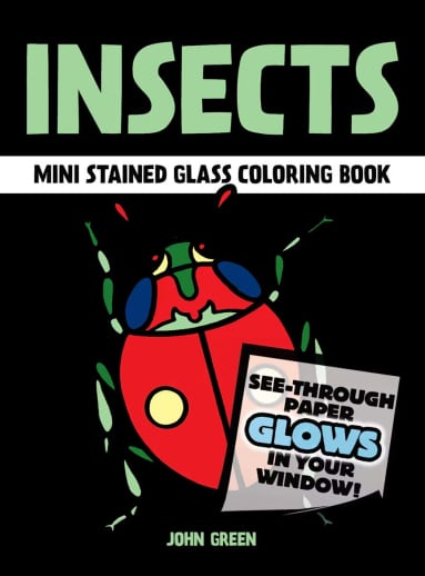Insects Little Stained Glass Coloring Book