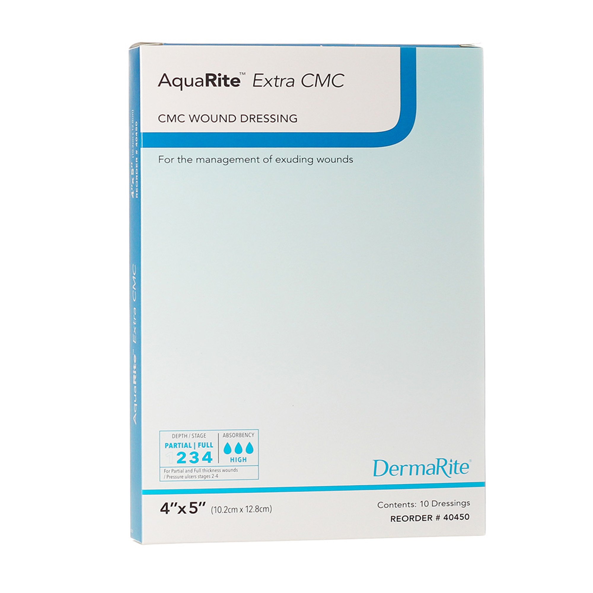 AquaRite Extra CMC Gelling Fiber Wound Dressing, 4 x 5 Inch MK 1068614