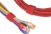 Red Hook-and-Loop Tape for Cable Management, 50 Ft Roll, 0.8in Width
