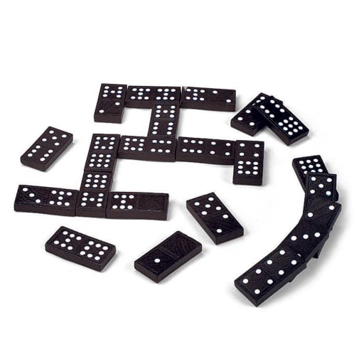 Dominoes Double-Nine Wooden
