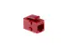 Cat6 RJ45 Inline Coupler Type Keystone Jack, Red