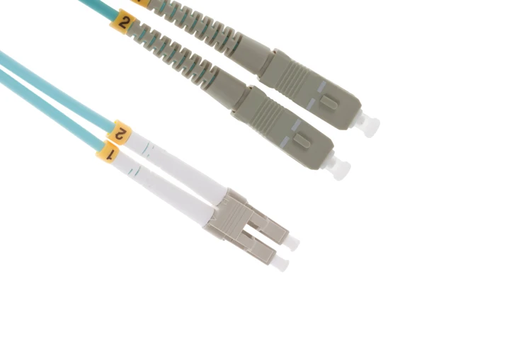 5M LC-SC OM3 10 Gig 50/125 Multimode Duplex Fiber Patch Cable 5M LC-SC OM3 10 Gig 50/125 Multimode Duplex Fiber Patch Cable