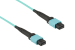 MTP® Cable 12-Strand Corning ClearCurve®, OM3, Type B, Female Key Up to Female Key Up, OFNP, UPC, 2 Meters
